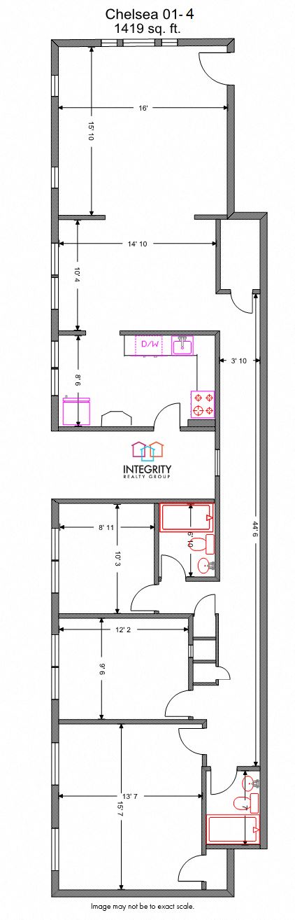 Chelsea 3 Bedroom 2 Bath